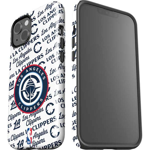 NBA Los Angeles Clippers Blast Text iPhone 15 Plus Impact Case