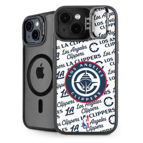 NBA Los Angeles Clippers Blast Text iPhone 15 Plus Kickstand Case