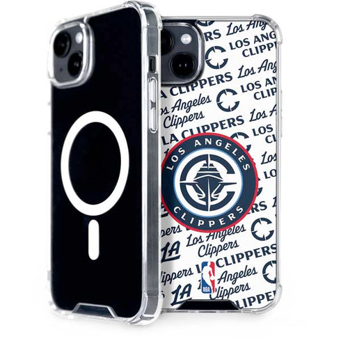 NBA Los Angeles Clippers Blast Text iPhone 15 Plus MagSafe Case