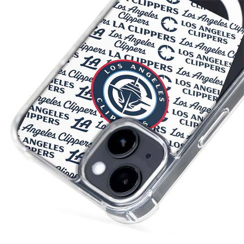 NBA Los Angeles Clippers Blast Text iPhone 15 Plus MagSafe Case