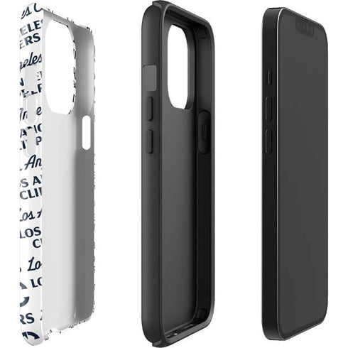 NBA Los Angeles Clippers Blast Text iPhone 15 Pro Impact Case
