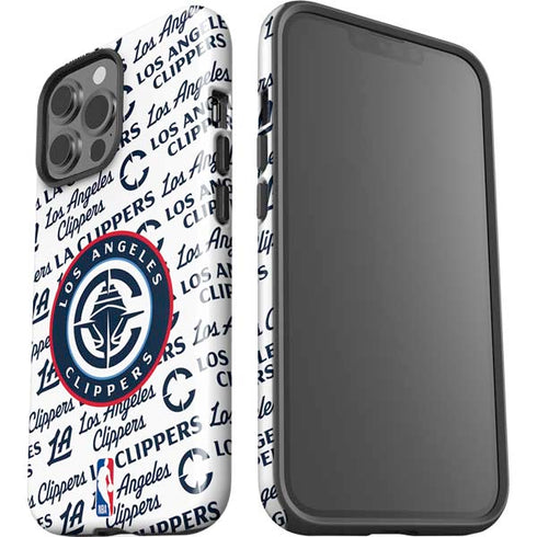 NBA Los Angeles Clippers Blast Text iPhone 15 Pro Max Impact Case
