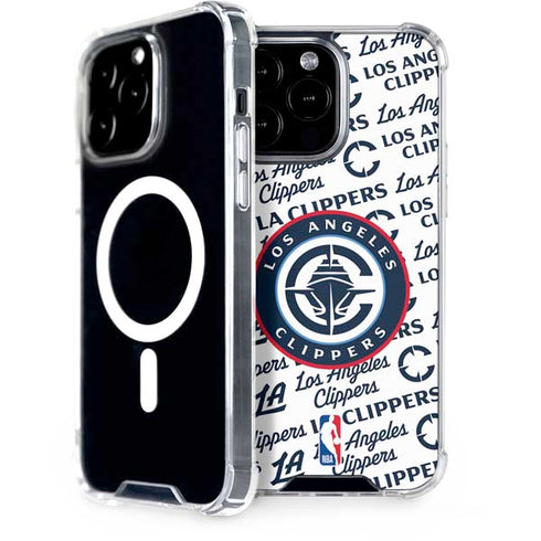 NBA Los Angeles Clippers Blast Text iPhone 15 Pro Max MagSafe Case