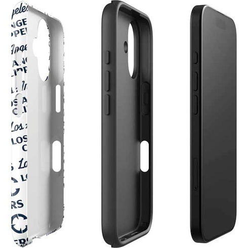 NBA Los Angeles Clippers Blast Text iPhone 16 Impact Case