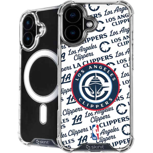 NBA Los Angeles Clippers Blast Text iPhone 16 MagSafe Case