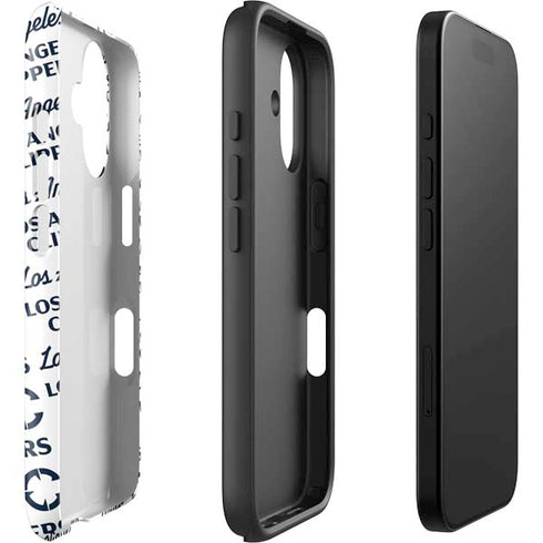 NBA Los Angeles Clippers Blast Text iPhone 16 Plus Impact Case