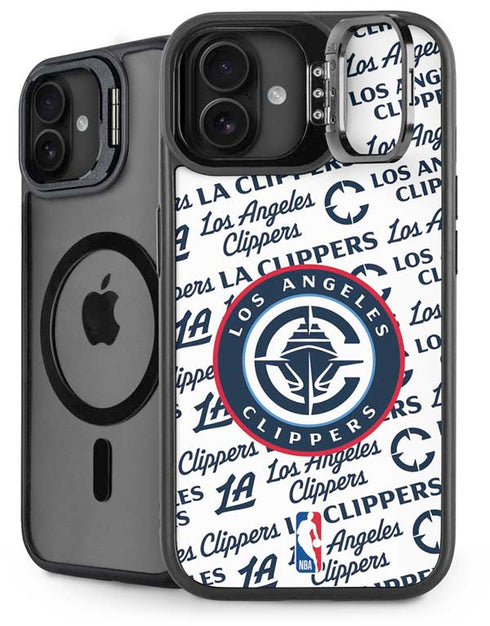 NBA Los Angeles Clippers Blast Text iPhone 16 Plus Kickstand Case