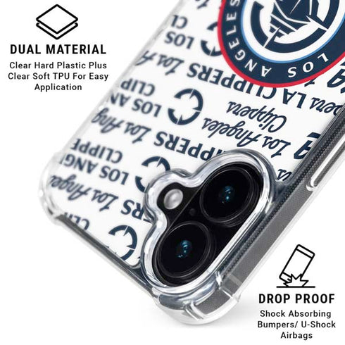 NBA Los Angeles Clippers Blast Text iPhone 16 Plus MagSafe Case
