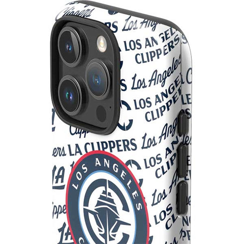 NBA Los Angeles Clippers Blast Text iPhone 16 Pro Impact Case