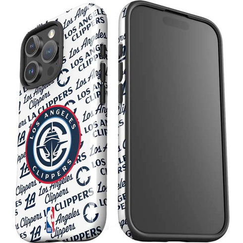 NBA Los Angeles Clippers Blast Text iPhone 16 Pro Impact Case