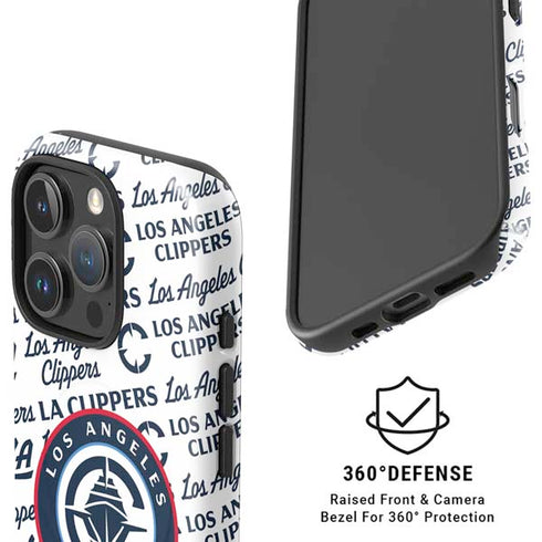 NBA Los Angeles Clippers Blast Text iPhone 16 Pro Magsafe Impact Case