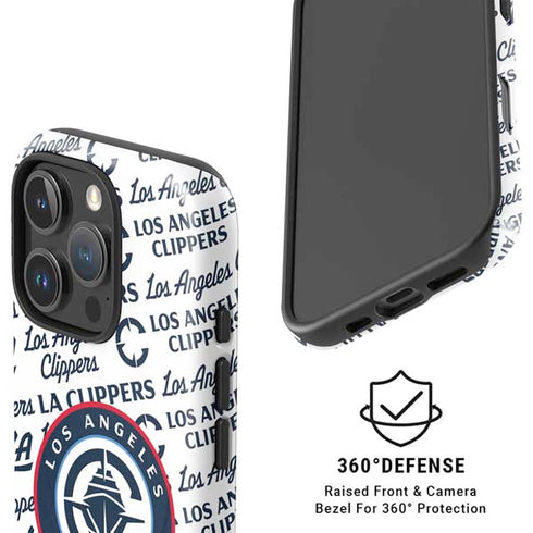 NBA Los Angeles Clippers Blast Text iPhone 16 Pro Max Magsafe Impact Case