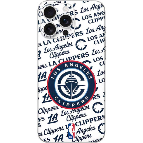 NBA Los Angeles Clippers Blast Text iPhone 16 Pro Max Skin
