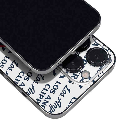 NBA Los Angeles Clippers Blast Text iPhone 16 Pro Skin
