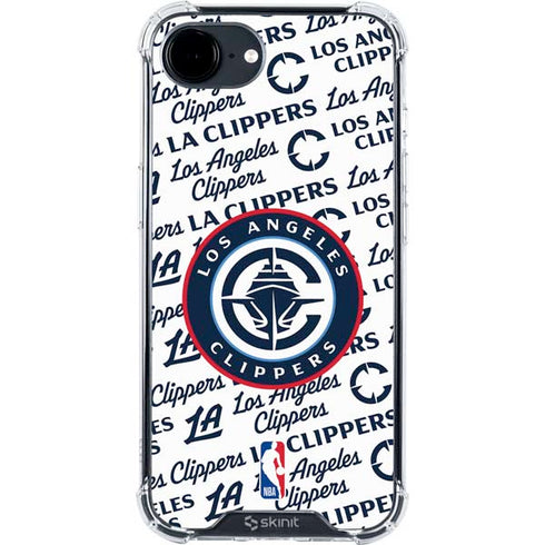 NBA Los Angeles Clippers Blast Text iPhone 16e Clear Case