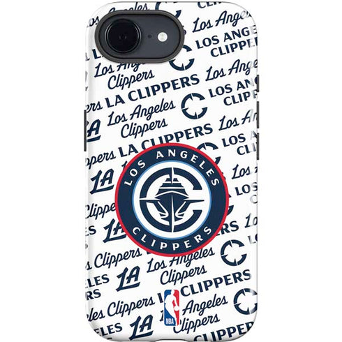 NBA Los Angeles Clippers Blast Text iPhone 16e Impact Case