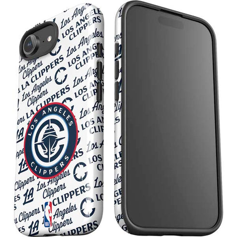 NBA Los Angeles Clippers Blast Text iPhone 16e Impact Case