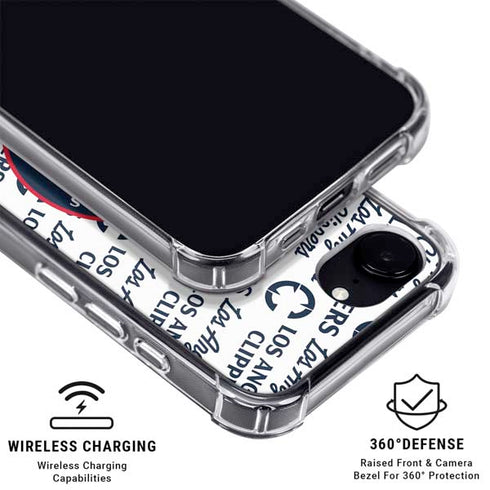 NBA Los Angeles Clippers Blast Text iPhone 16e MagSafe Case