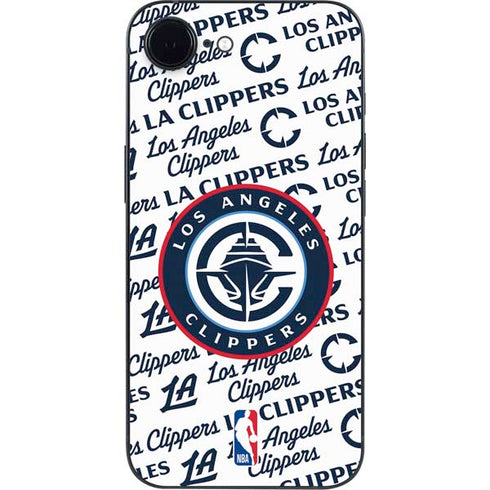 NBA Los Angeles Clippers Blast Text iPhone 16e Skin
