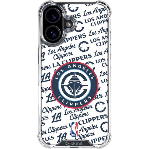 NBA Los Angeles Clippers Blast Text iPhone 17 Clear Case
