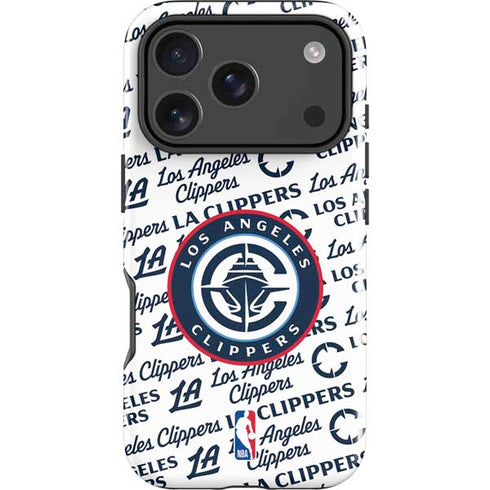 NBA Los Angeles Clippers Blast Text iPhone 18 Pro Impact Case