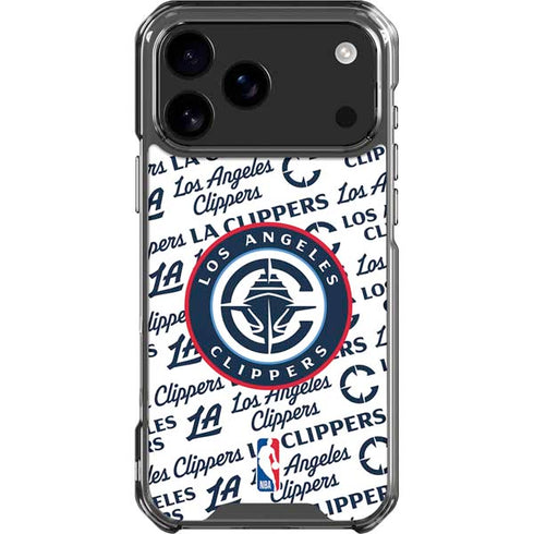 NBA Los Angeles Clippers Blast Text iPhone 18 Pro Max Clear Case