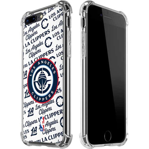 NBA Los Angeles Clippers Blast Text iPhone 7/8 Plus Clear Case