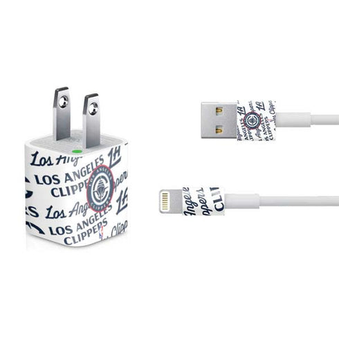 NBA Los Angeles Clippers Blast Text iPhone Charger (5W USB) Skin