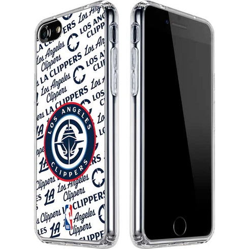 NBA Los Angeles Clippers Blast Text iPhone SE (2nd & 3rd Gen) Clear Case