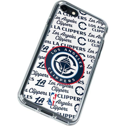 NBA Los Angeles Clippers Blast Text iPhone SE (2nd & 3rd Gen) Clear Case