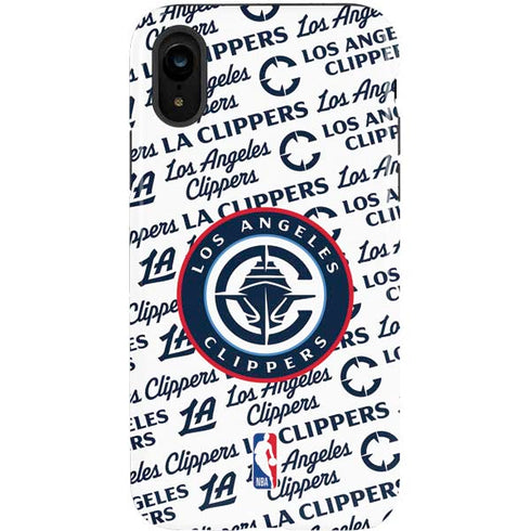 NBA Los Angeles Clippers Blast Text iPhone XR Pro Case