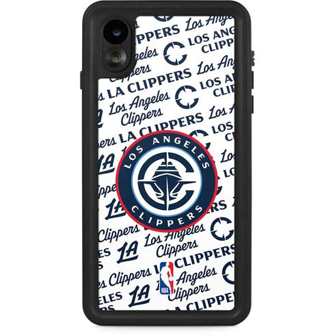 NBA Los Angeles Clippers Blast Text iPhone XR Waterproof Case