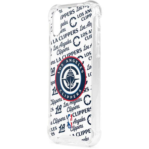 NBA Los Angeles Clippers Blast Text iPhone XS Clear Case