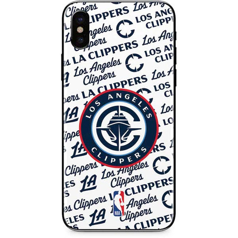 NBA Los Angeles Clippers Blast Text iPhone XS Max Skin