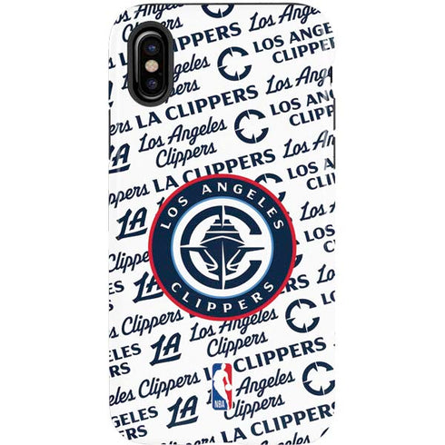 NBA Los Angeles Clippers Blast Text iPhone XS Pro Case