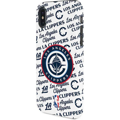 NBA Los Angeles Clippers Blast Text iPhone XS Pro Case