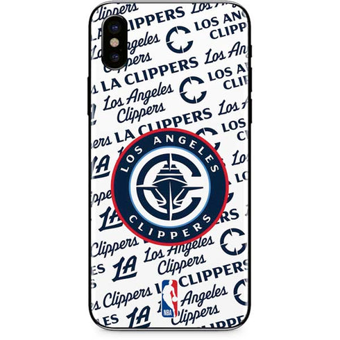NBA Los Angeles Clippers Blast Text iPhone XS Skin