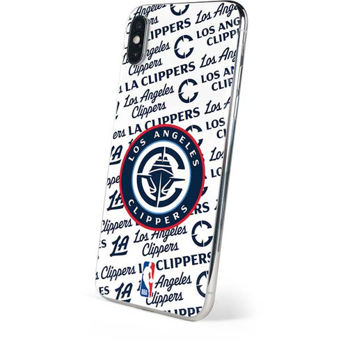 NBA Los Angeles Clippers Blast Text iPhone XS Skin