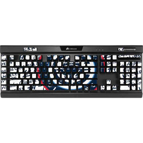 NBA Los Angeles Clippers Blast Text K95 RGB PLATINUM Mechanical Gaming Keyboard Skin