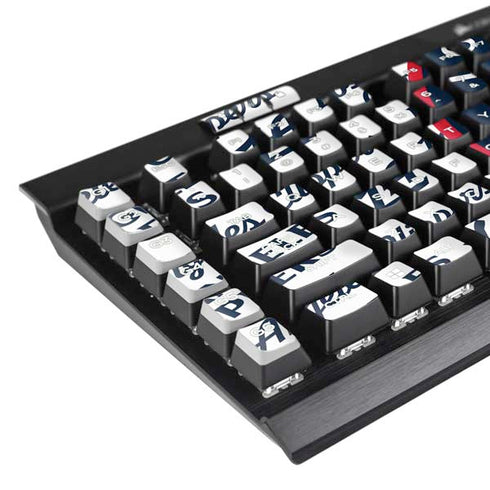 NBA Los Angeles Clippers Blast Text K95 RGB PLATINUM Mechanical Gaming Keyboard Skin