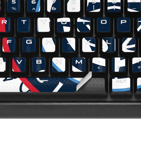 NBA Los Angeles Clippers Blast Text K95 RGB PLATINUM Mechanical Gaming Keyboard Skin