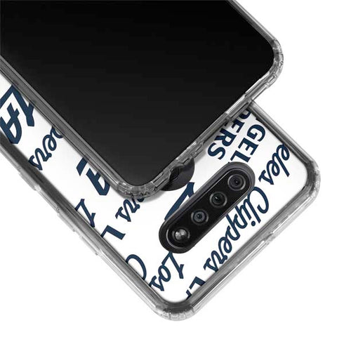 NBA Los Angeles Clippers Blast Text LG K51/Q51 Clear Case