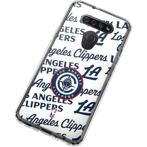 NBA Los Angeles Clippers Blast Text LG K51/Q51 Clear Case