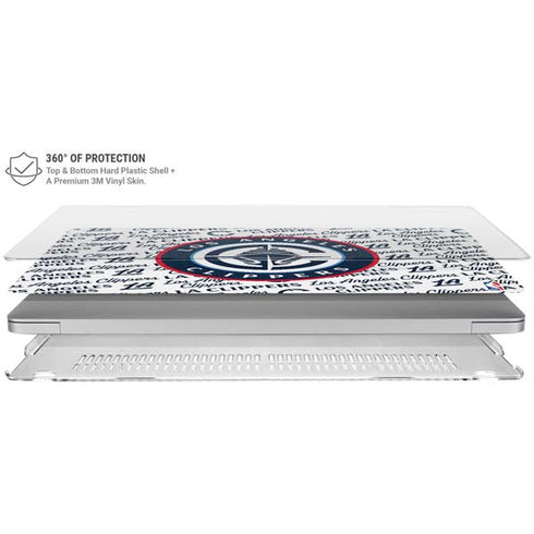 NBA Los Angeles Clippers Blast Text MacBook Air 15in (2023-2025) Case plus Skin