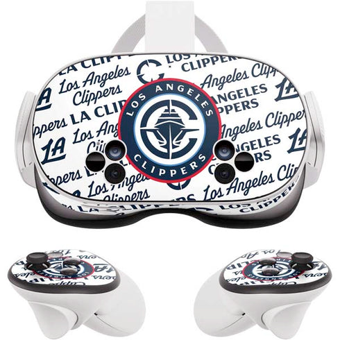 NBA Los Angeles Clippers Blast Text Meta Quest 3S Skin