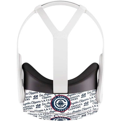 NBA Los Angeles Clippers Blast Text Meta Quest 3S Skin