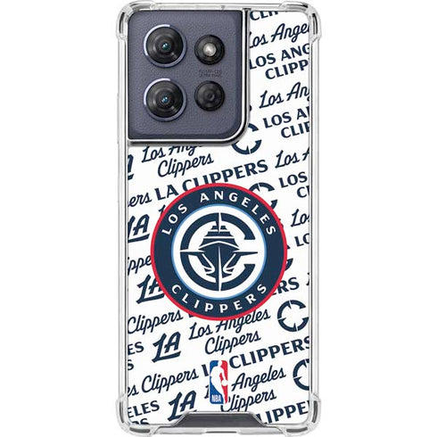 NBA Los Angeles Clippers Blast Text Moto G 5G (2025) Clear Case