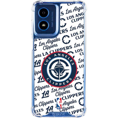 NBA Los Angeles Clippers Blast Text Moto G Play 4G (2024) Clear Case
