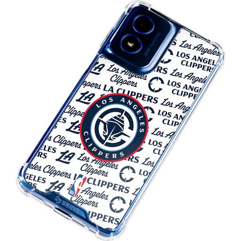 NBA Los Angeles Clippers Blast Text Moto G Play 4G (2024) Clear Case