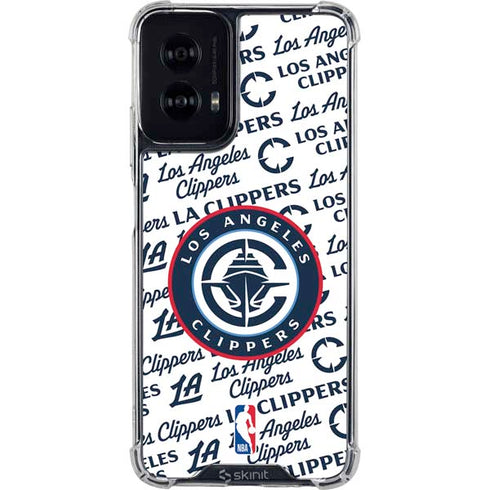NBA Los Angeles Clippers Blast Text Moto G Power 5G (2024) Clear Case
